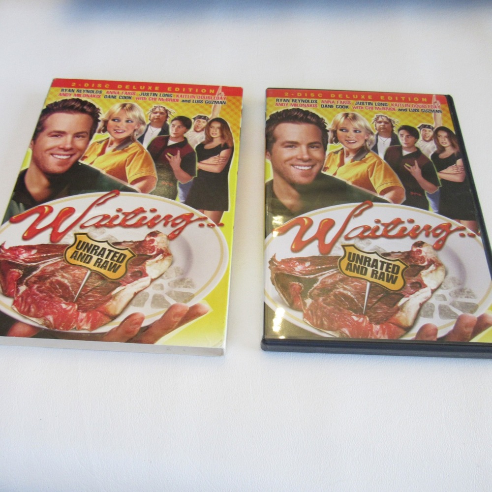 Waiting Unrated and Raw‎ DVD 2-Disc Deluxe Edition Ryan Reynolds Anna Faris 2005